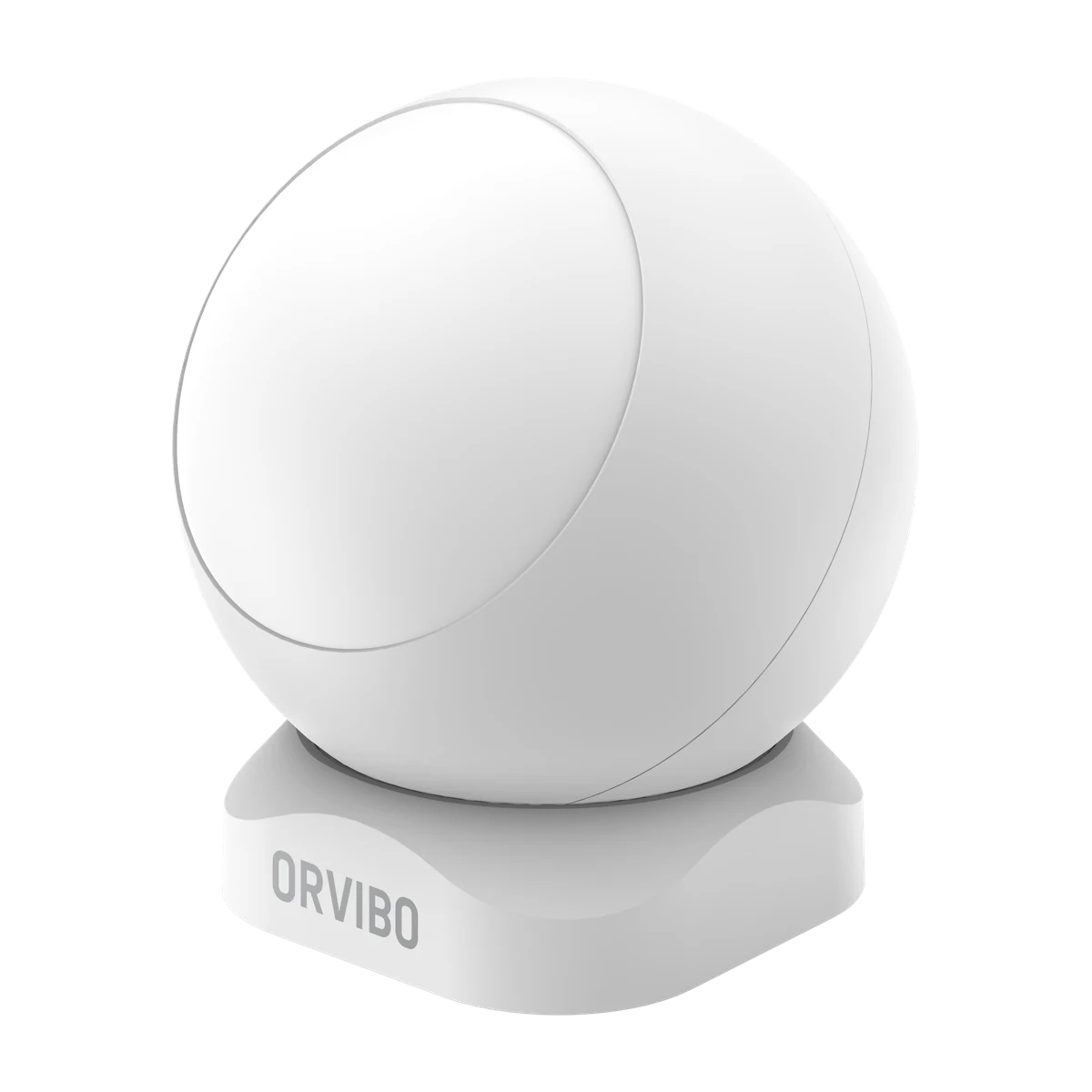 Angled view of the SN20 Motion Sensor showing its spherical housing and magnetic base